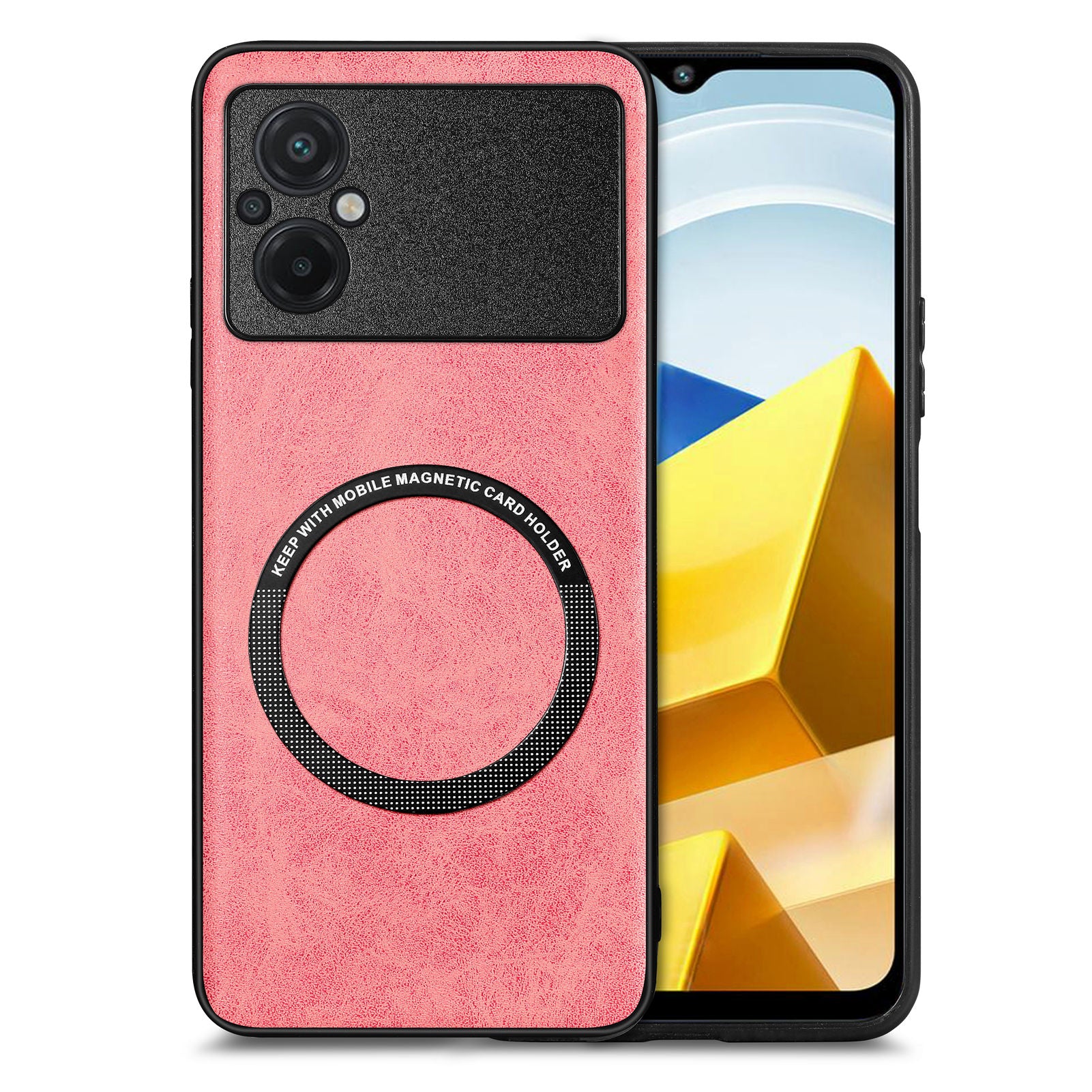 For Xiaomi Poco M5 4G Cell Phone Case Compatible with MagSafe Car Mount Metal Sheet Leather Coated PC TPU Cover For Xiaomi Poco M5 4G Cell Phone Case Compatible with MagSafe Car Mount Metal Sheet Leather Coated PC TPU Cover